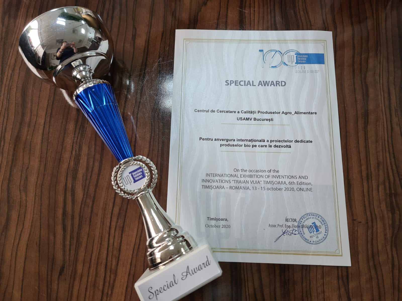 Special Award Centru pentru proiectele dedicate produselor bio